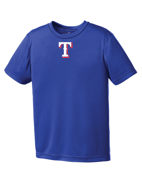 Rangers Youth "T" Logo Youth Dri-Fit Tee