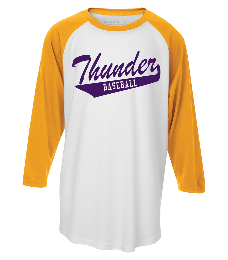 Thunder Youth Tail Logo Dri Fit Baseball Tee