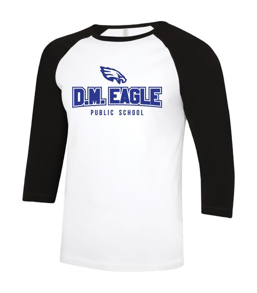 Eagles Youth Two Toned Baseball T-Shirt with Printed Logo