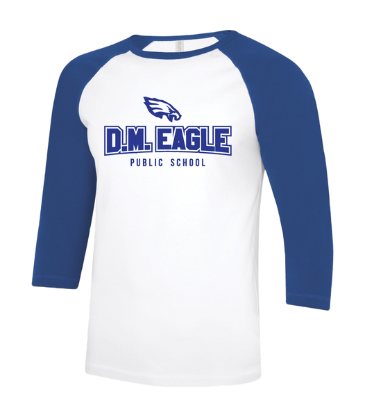 Eagles Youth Two Toned Baseball T-Shirt with Printed Logo
