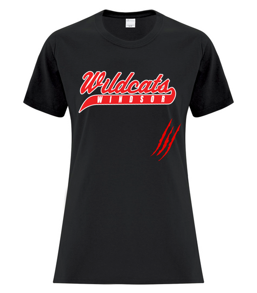 Wildcats Softball Ladies Claw Mark Tee