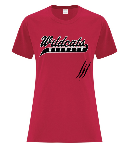 Wildcats Softball Ladies Claw Mark Tee