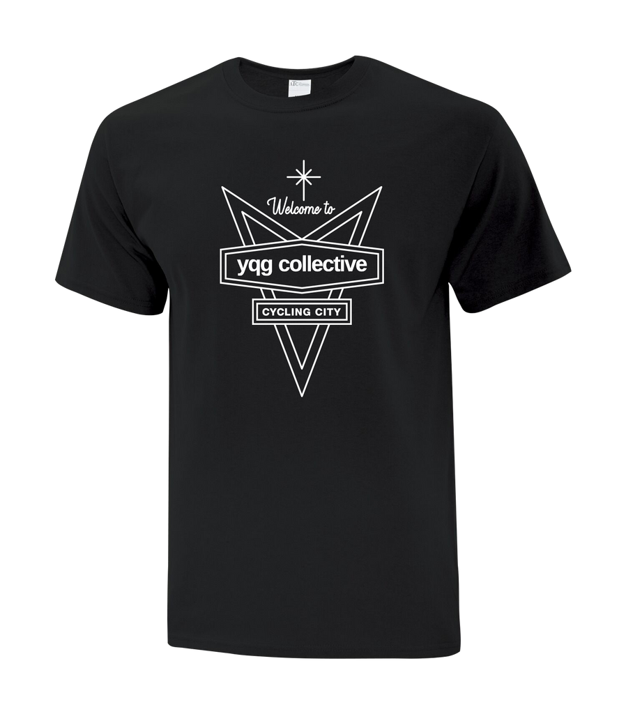 Welcome to YQG Collective Cotton Adult T-Shirt with Printed logo