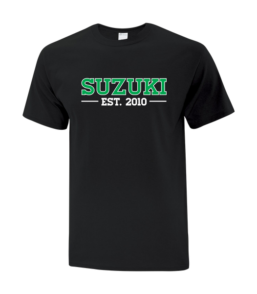 ADULT Suzuki EST 2010 Public School Cotton T-Shirt with Printed logo