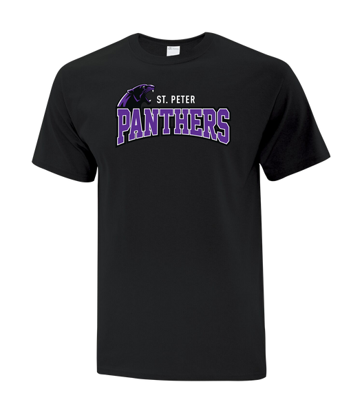St. Peter Panthers Youth Cotton T-Shirt with Printed logo