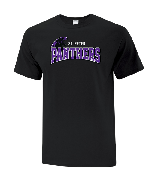 St. Peter Panthers Adult Cotton T-Shirt with Printed logo
