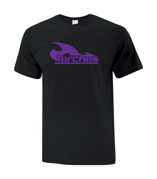 Torches Adult Cotton T-Shirt with Printed logo
