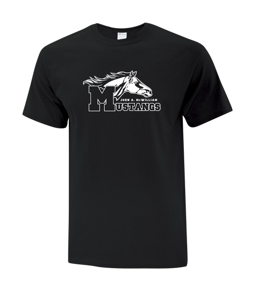 Mustang Youth Cotton T-Shirt with Printed logo