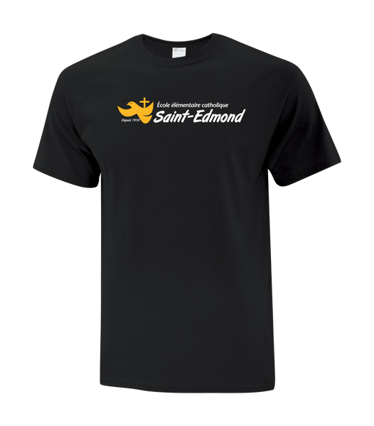Saint-Edmond Cotton Adult T-Shirt with Printed logo