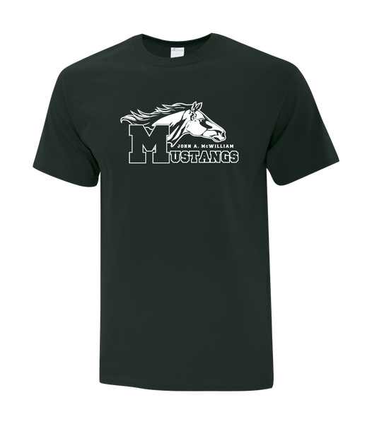 Mustang Youth Cotton T-Shirt with Printed logo