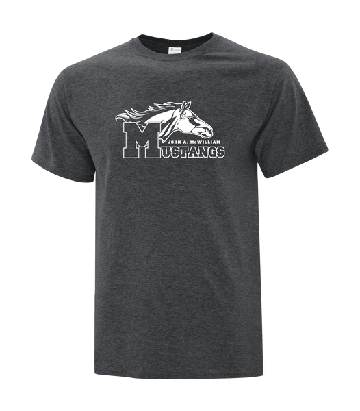 Mustang Adult Cotton T-Shirt with Printed logo