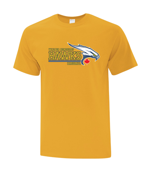 Walker Hawks Youth Cotton T-Shirt with Printed logo