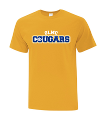 OLMC Cougars Youth Cotton T-Shirt with Printed logo