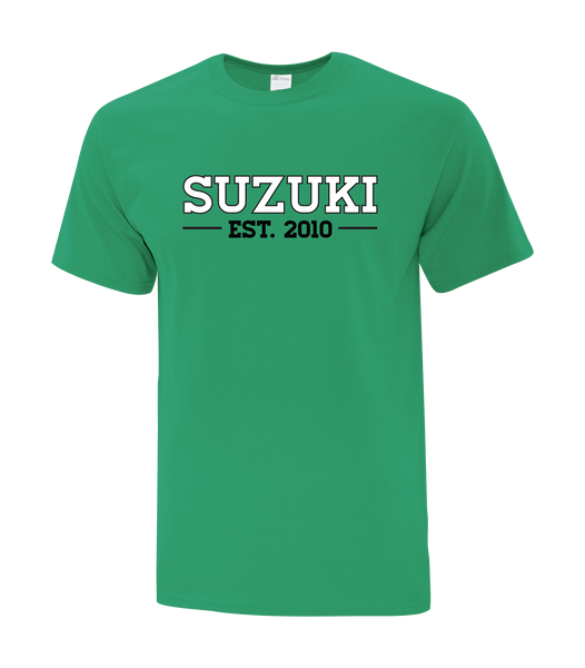 ADULT Suzuki EST 2010 Public School Cotton T-Shirt with Printed logo