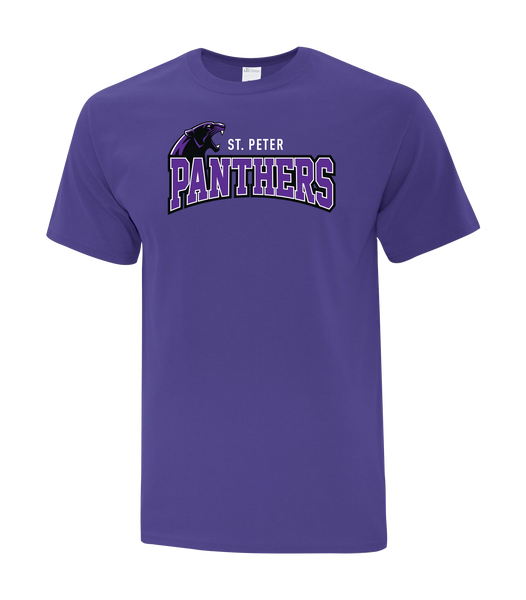 St. Peter Panthers Adult Cotton T-Shirt with Printed logo
