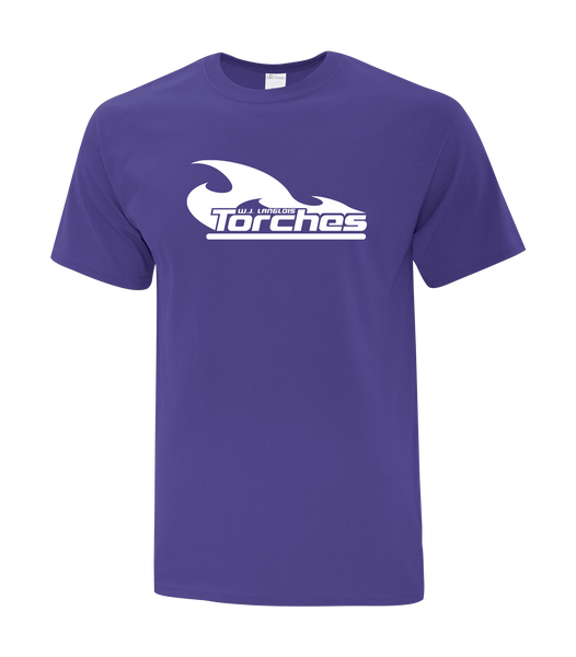 Torches Adult Cotton T-Shirt with Printed logo