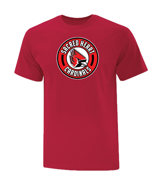 Sacred Heart Cardinals Youth Cotton T-Shirt with Printed logo