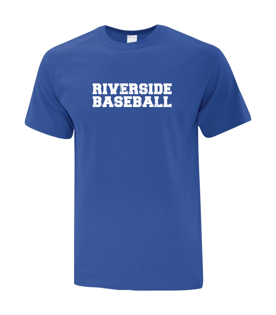 Riverside Baseball 'Distressed' Adult Cotton Tee
