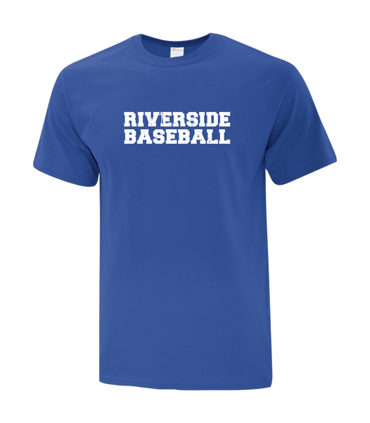 Riverside Baseball 'Distressed' Adult Cotton Tee