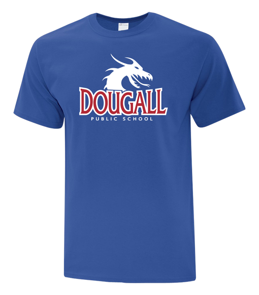 Dougall Youth Cotton T-Shirt with Printed logo