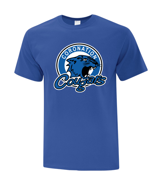 Cougars Cotton Adult T-Shirt with Printed logo