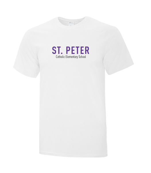 St. Peter "The Rock" Youth Cotton T-Shirt with Printed logo