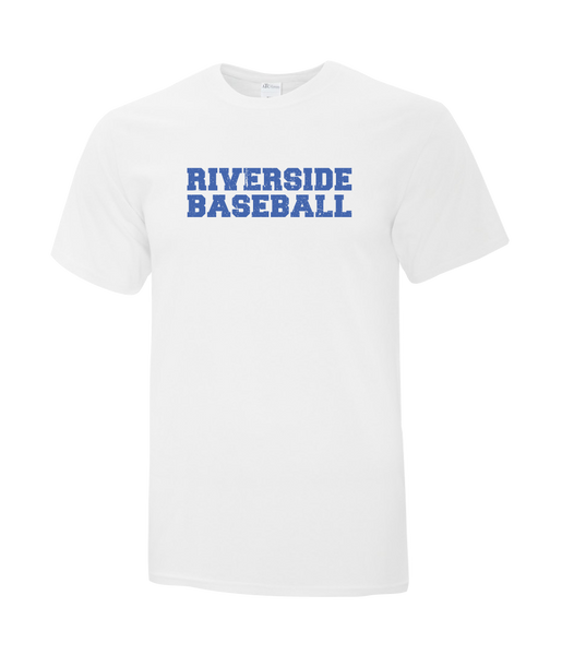 Riverside Baseball 'Distressed' Adult Cotton Tee