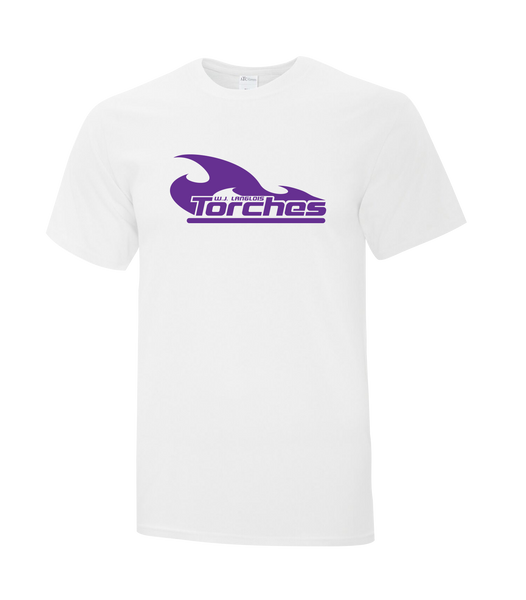 Torches Adult Cotton T-Shirt with Printed logo