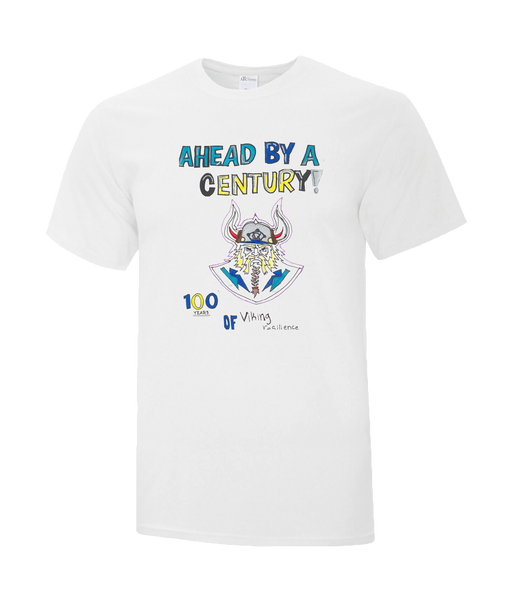 AHEAD BY A CENTURY Adult Cotton T-Shirt with Printed logo