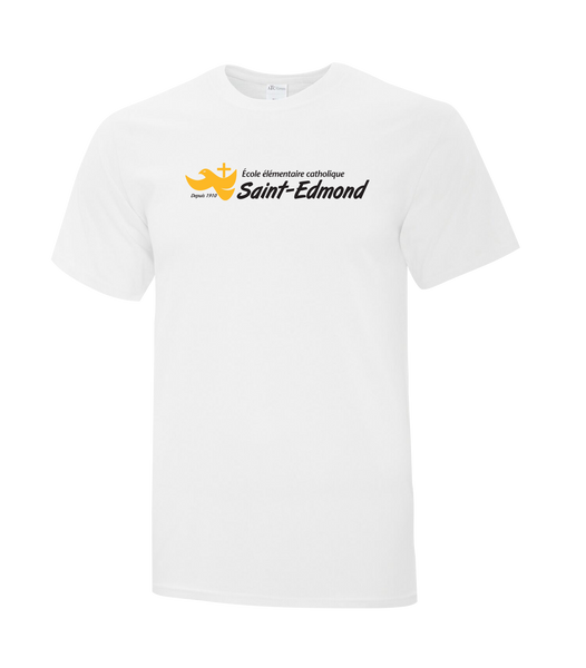 Saint-Edmond Cotton Adult T-Shirt with Printed logo