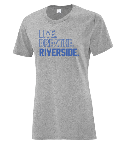 Live Breathe Riverside Ladies Cotton Tee