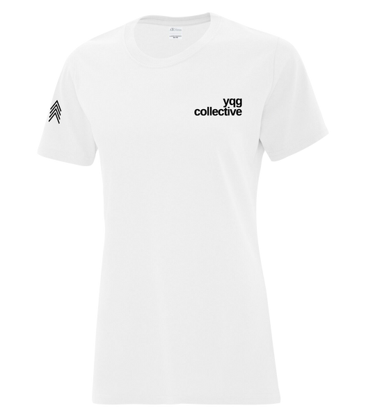 YQG Collective Cotton Ladies T-Shirt with Printed logo