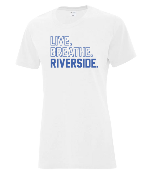 Live Breathe Riverside Ladies Cotton Tee