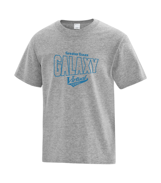 Galaxy Virtual School Youth Cotton T-Shirt with Printed logo