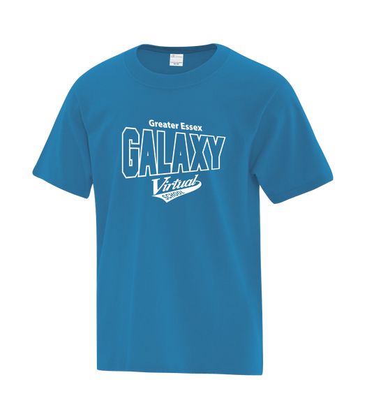 Galaxy Virtual School Youth Cotton T-Shirt with Printed logo