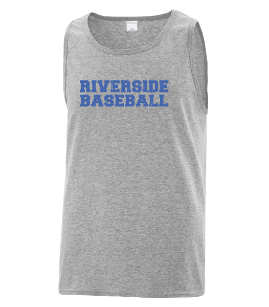 Riverside Baseball 'Distressed' Adult Cotton Tanktop