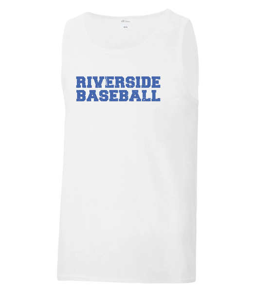Riverside Baseball 'Distressed' Adult Cotton Tanktop