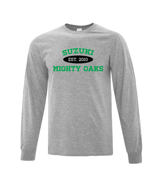 ADULT Suzuki Cotton Long Sleeve with Printed Logo