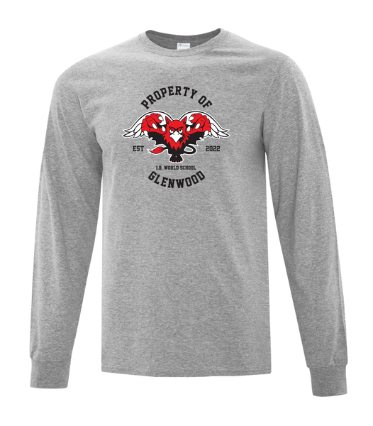 Glenwood Adult Cotton Long Sleeve with Printed Logo