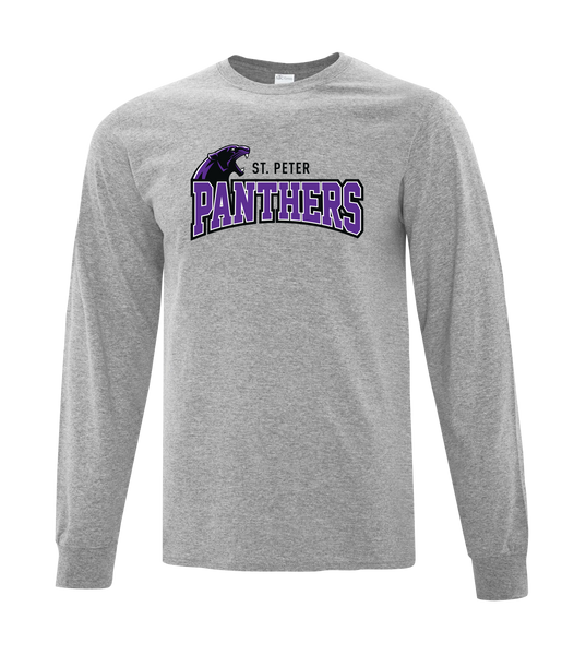 St. Peter Panthers Adult Cotton Long Sleeve with Printed Logo
