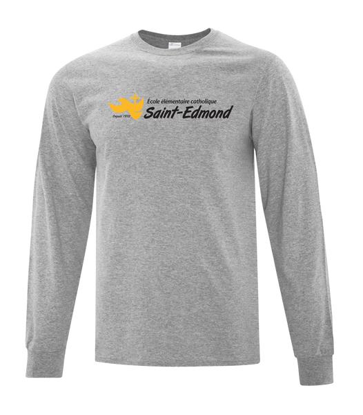 Saint-Edmond Youth Cotton Long Sleeve with Printed Logo