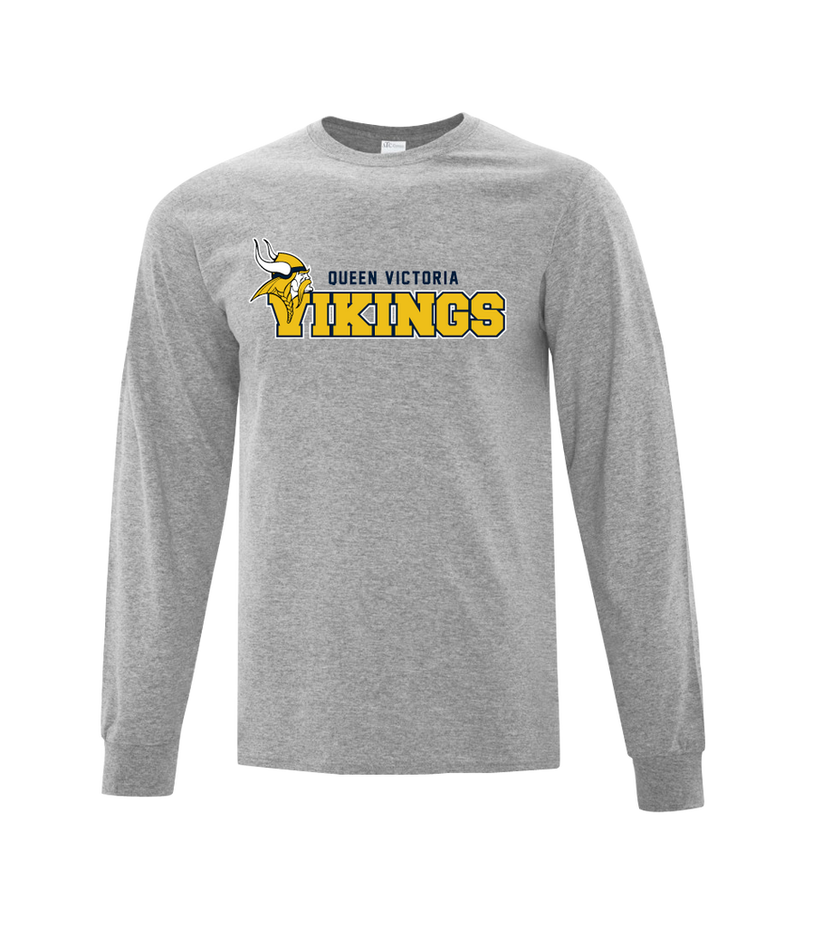 Vikings Adult Cotton Long Sleeve with Printed Logo