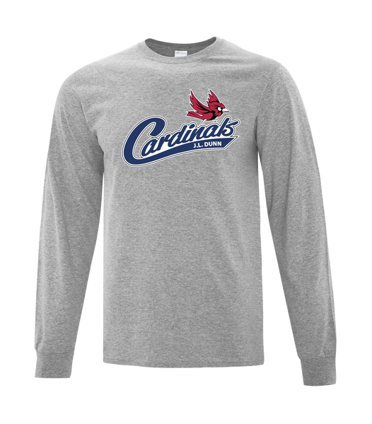 Cardinals Youth Cotton Long Sleeve with Printed Logo