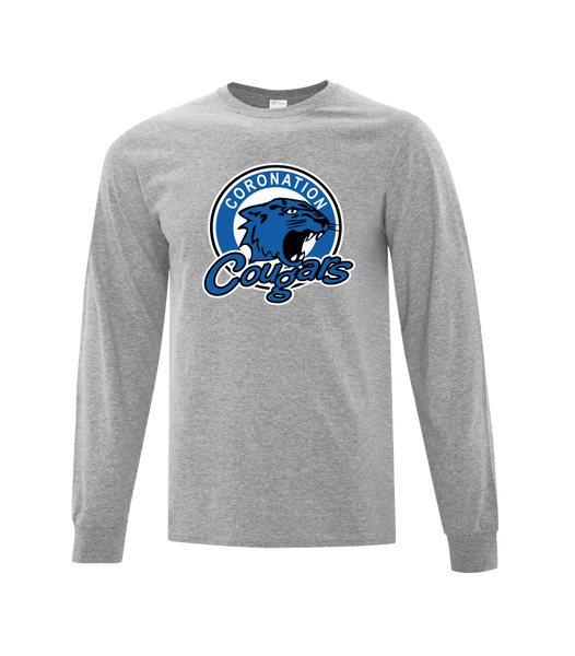 Cougars Youth Cotton Long Sleeve with Printed Logo