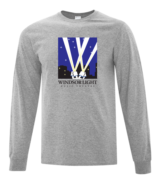 Windsor Light Music Theatre Adult Cotton Long Sleeve with Printed Logo