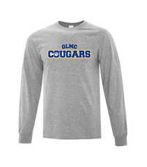 OLMC Cougars Youth Cotton Long Sleeve with Printed Logo