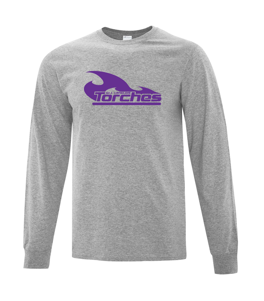 Torches Youth Cotton Long Sleeve with Printed Logo