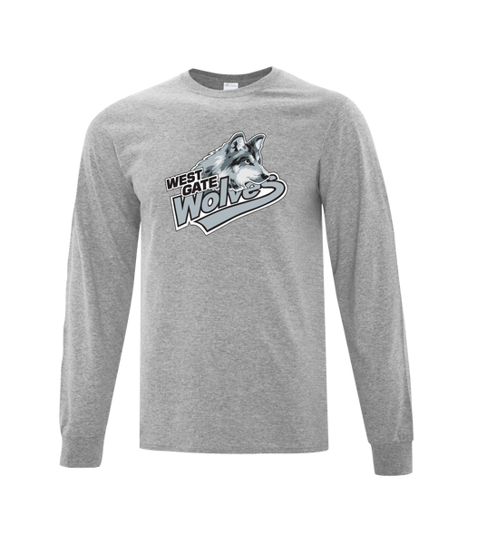 Wolves Cotton Long Sleeve with Printed Logo YOUTH