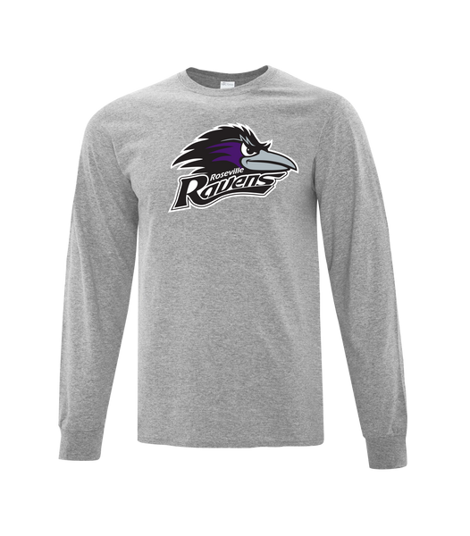 Roseville Ravens Youth Cotton Long Sleeve with Printed Logo