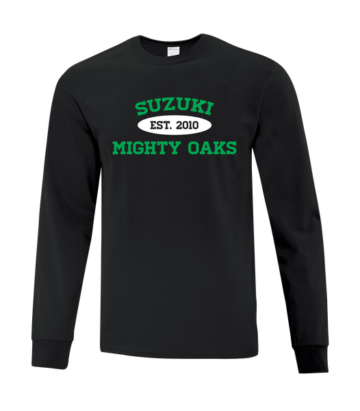 ADULT Suzuki Cotton Long Sleeve with Printed Logo